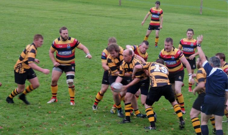 Good control from Llangwm at this maul