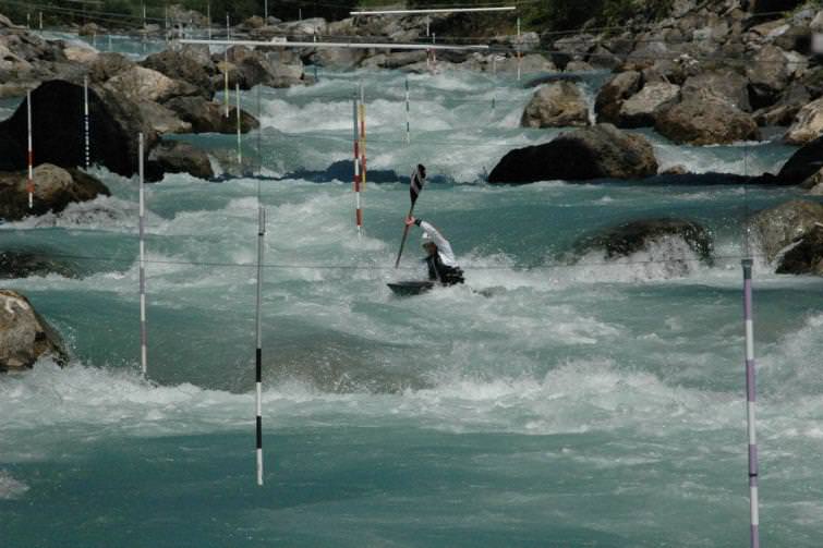 Gabrielle’s great at canoe slalom!