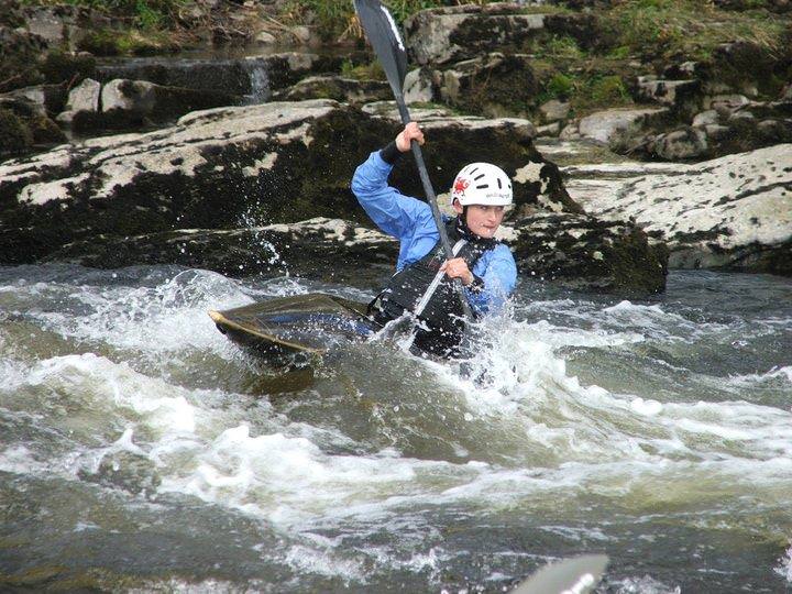 Gabrielle’s great at canoe slalom!