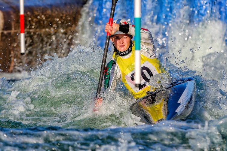 Gabrielle’s great at canoe slalom!