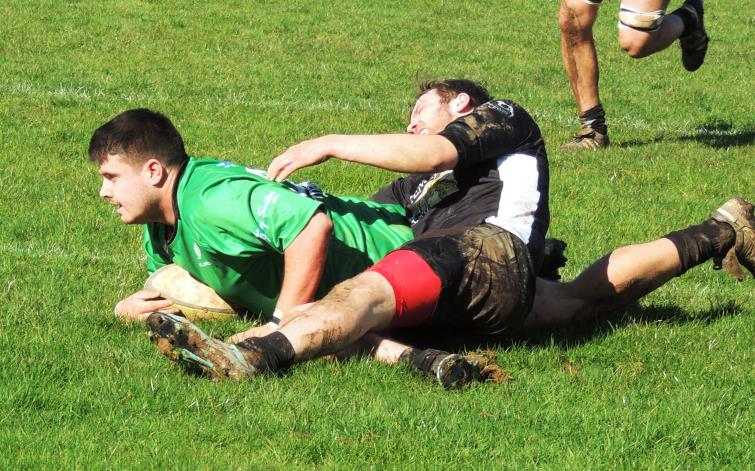 George Evans scores