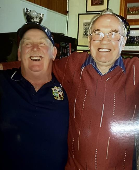 George Thomas  and another old sporting friend in Graham Charlo Charles