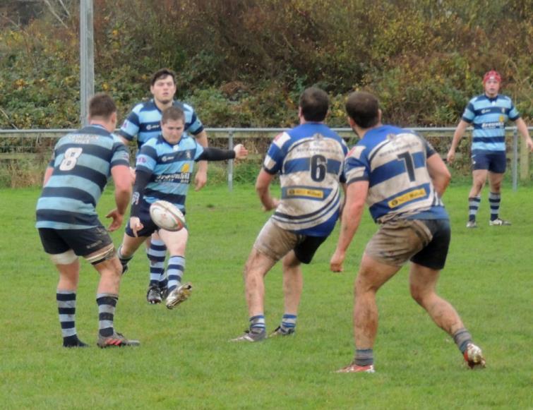 Gruff Jones kicks for clever try