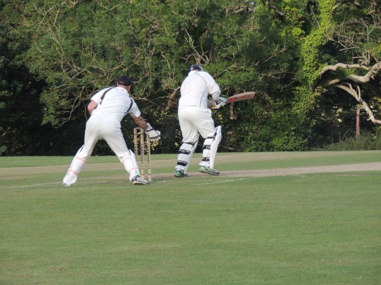 Gregg Miller - thinks he has got a stumping but it is turned down.