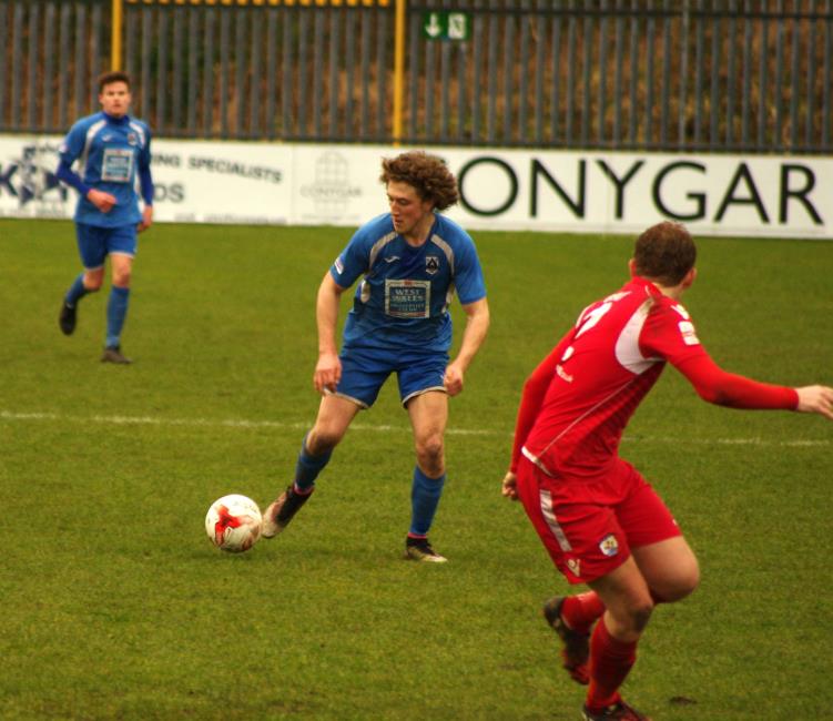 Central midfielder Greg Walters scored Haverfordwest County’s only goal