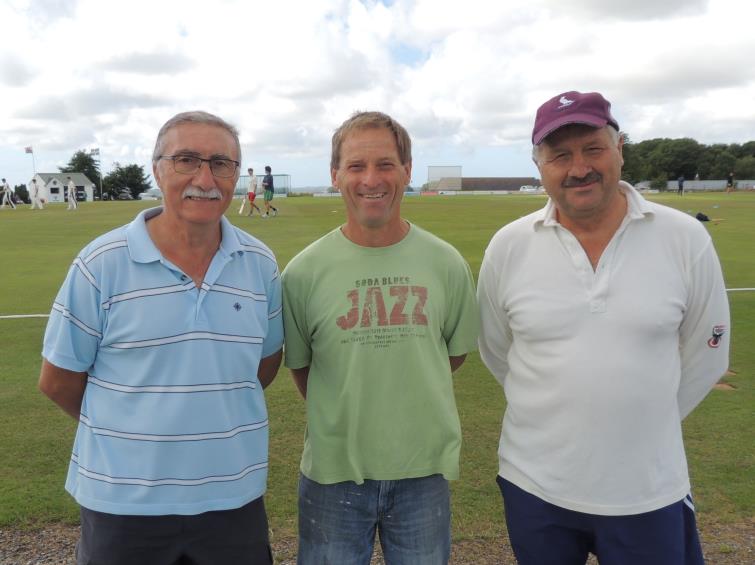 Groundsmen - Denis Chiffi, Phil James and Glyn Cole