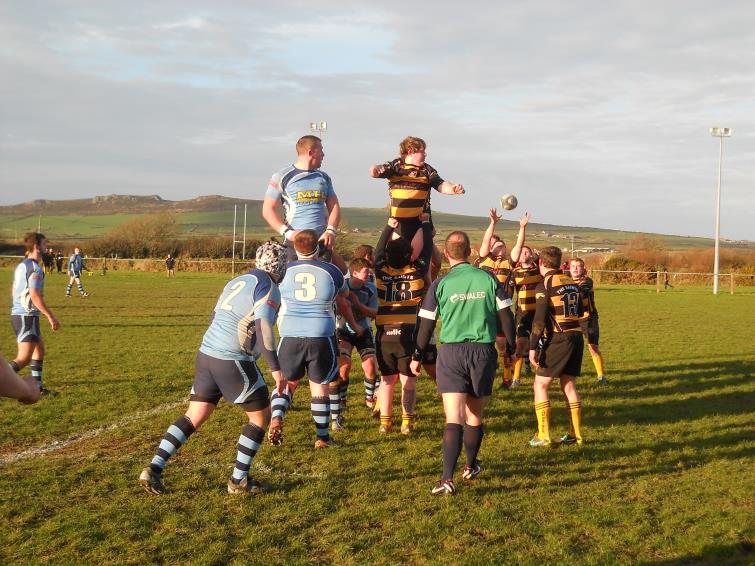 St Davids win lineout ball. Picture by Fraser Watson