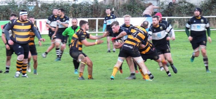 The Quins on a charge at Bierspool