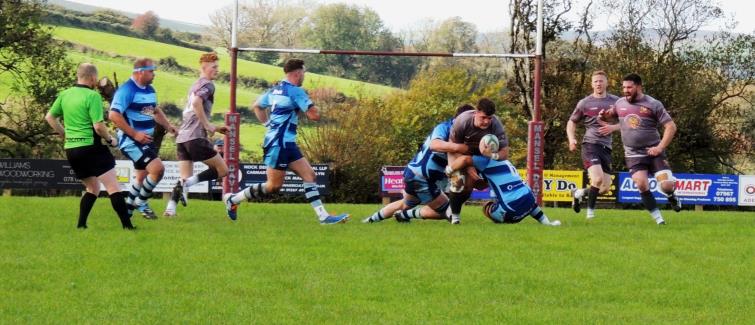 Crymych try to counter-attack. Picture Bill Carne