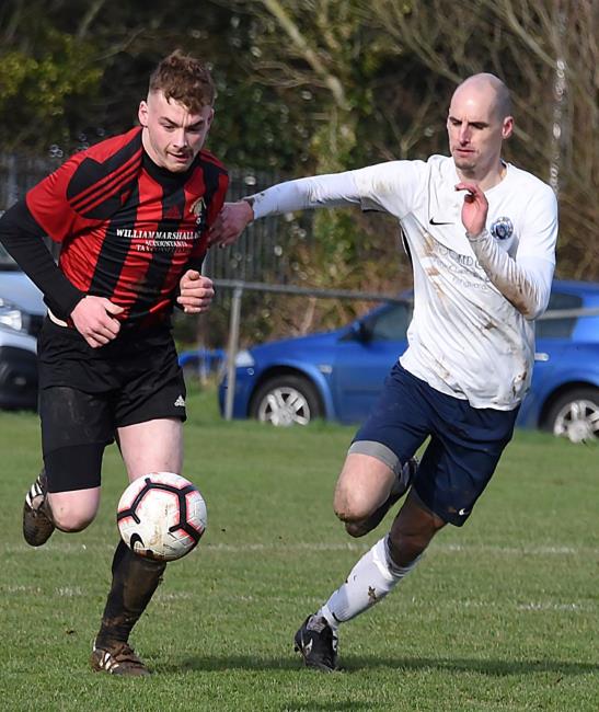 Action between Goodwick v Fishguard. Picture by Johnny Morris