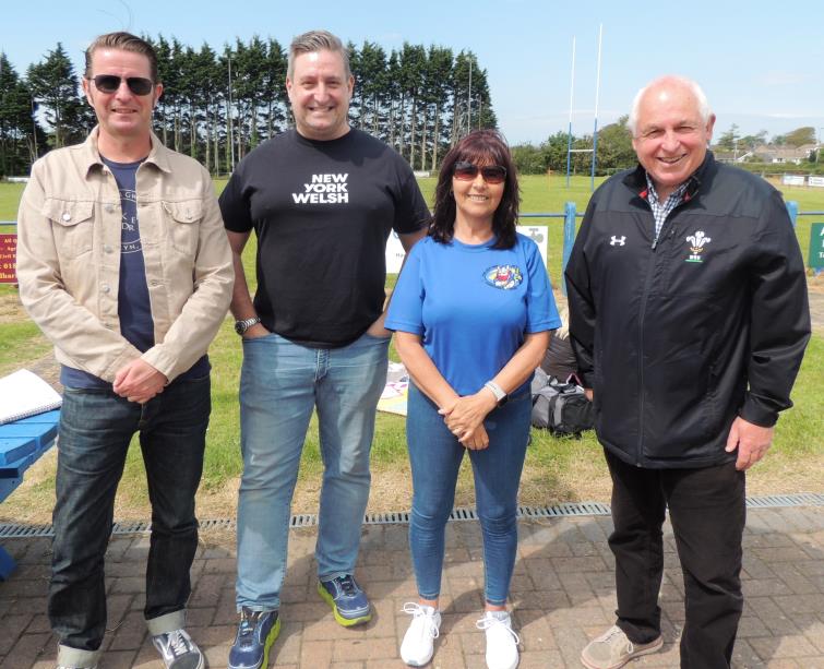 Dom Barrett, Ty Francis, Delyth Summons and Gordon Eynon