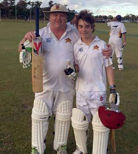 Dave Lovell and son share a record-breaking partnership