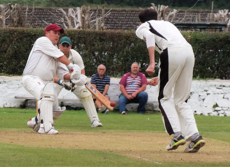 Damien Arthur - on his way to the top score of 55
