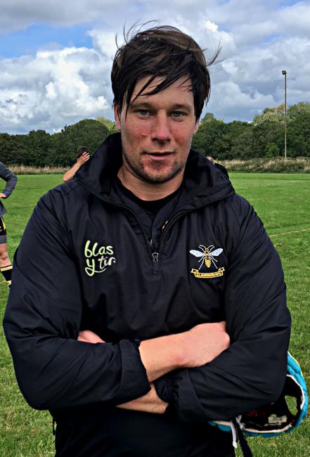 Dan Morgan - good opening try for Llangwm