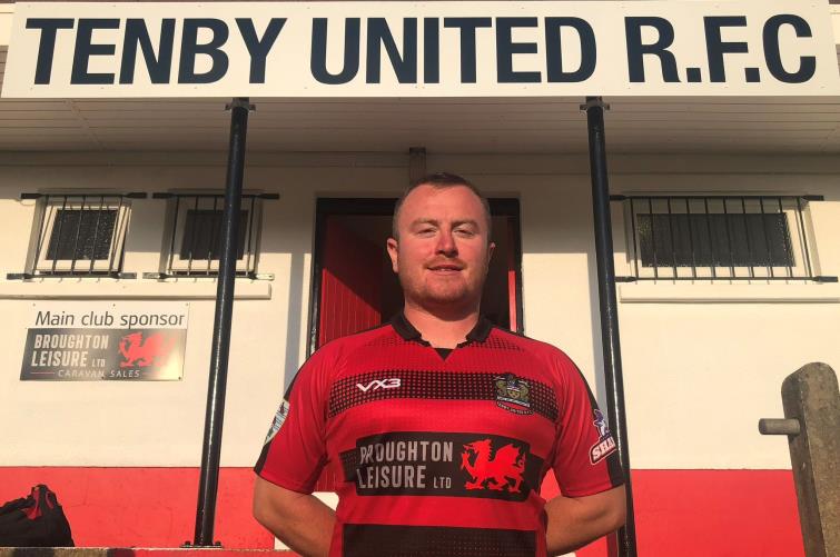 Dan Allen - first try in 107 games for Tenby