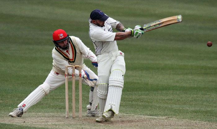 Dan Sutton on his way to magnificent 121 not out for Johnston