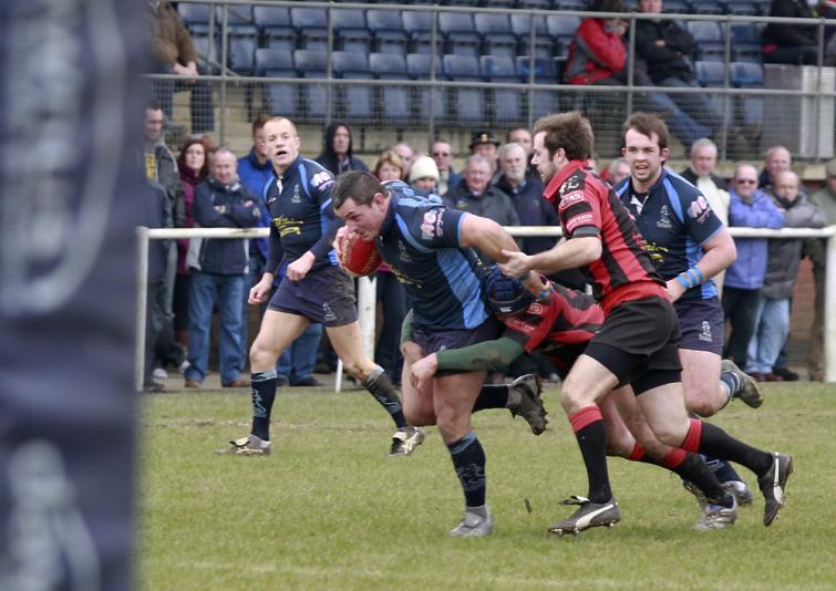 Dan Smith in action against Carmarthen Athletic