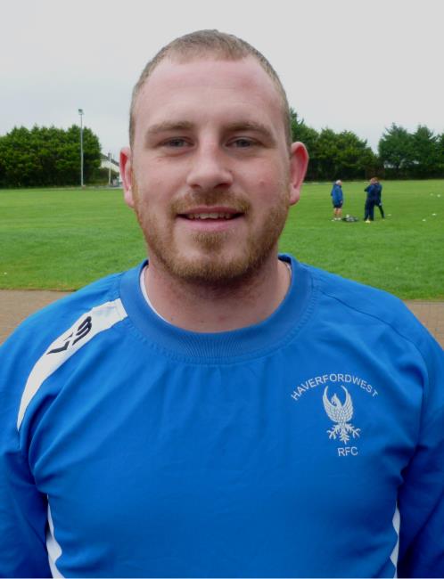 Dane Pindare - back from injury for Haverfordwest with a try