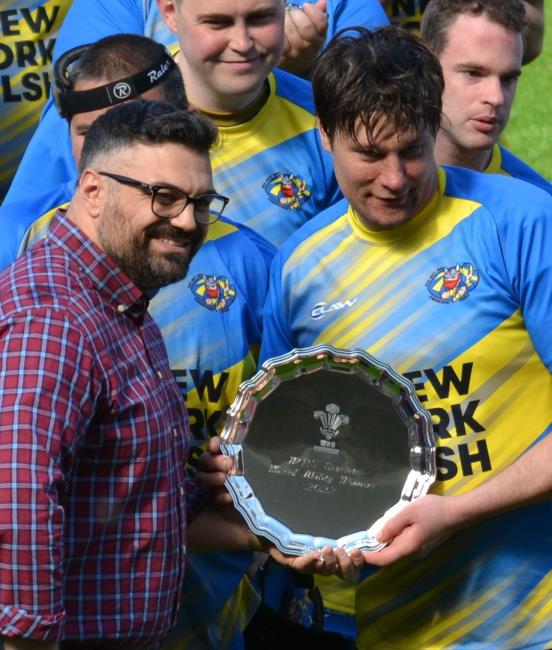 Daniel Morgan receives the salver
