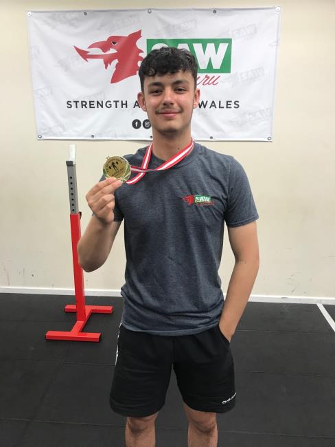 Weight lifter Daniel Davies