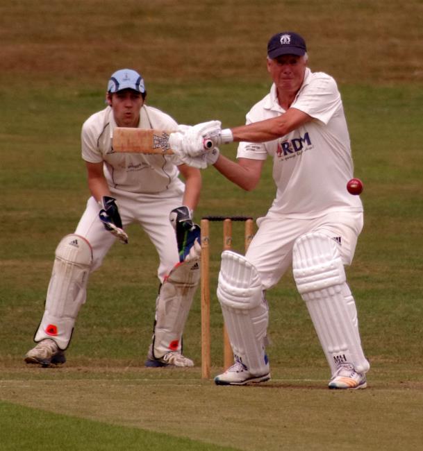 Llechryd opener Dewi Davies looks to hit big