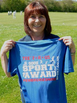 Delyth receives our first ever Good Sport Award