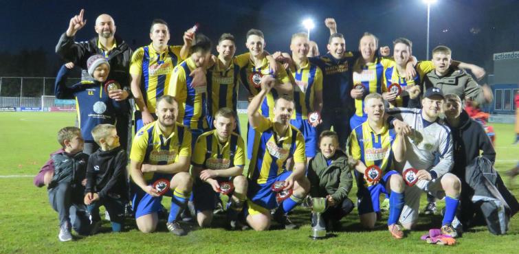 Delighted winners Pendine
