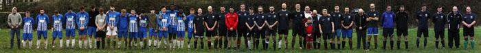 Both teams observe a minutes silence