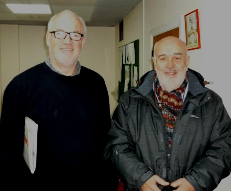 Eddie Butler with Bill Carne