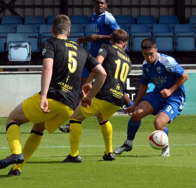 Ben Fawcett found back of the net but was ruled offside