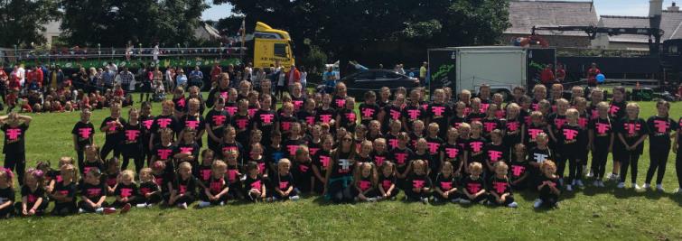 Finola and group at the Activities Day
