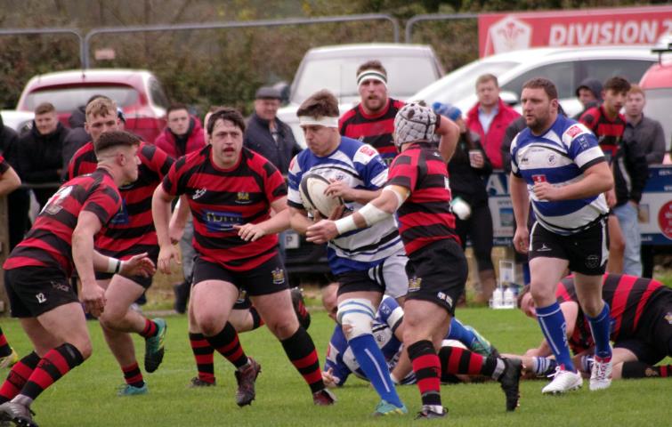 PHOTO: Ben John on the burst for Fishguard