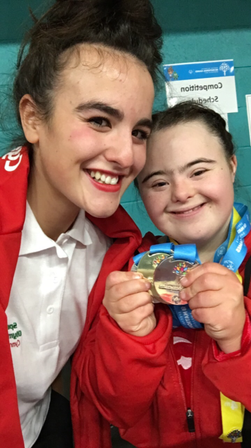  Katie Bowie-Hallam is all smiles