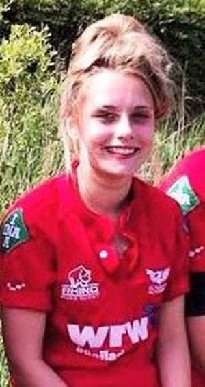 Katie’s showing her rugby skills off to good effect