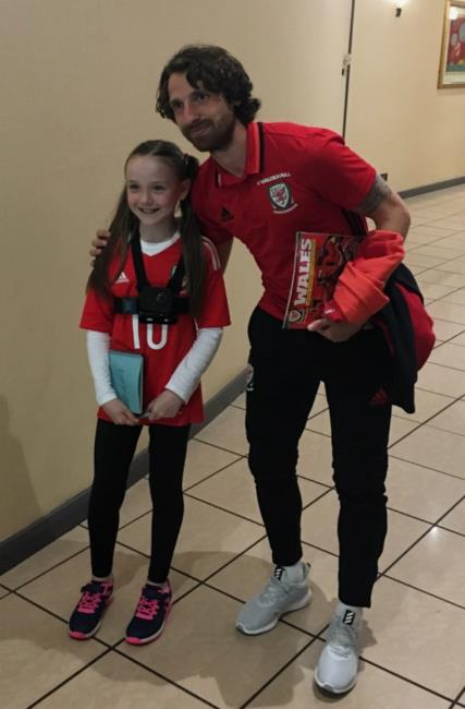 Kayleigh with Joe Allen