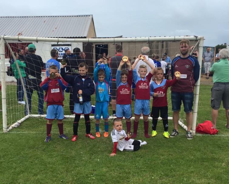 Kai Sheehan with his winning Prendegast Villa team mates