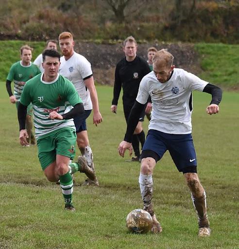 Karl Hedley - scored a terrific goal for Fishguard Sports