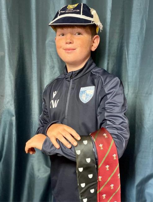 Karter Williams - with cap and ties