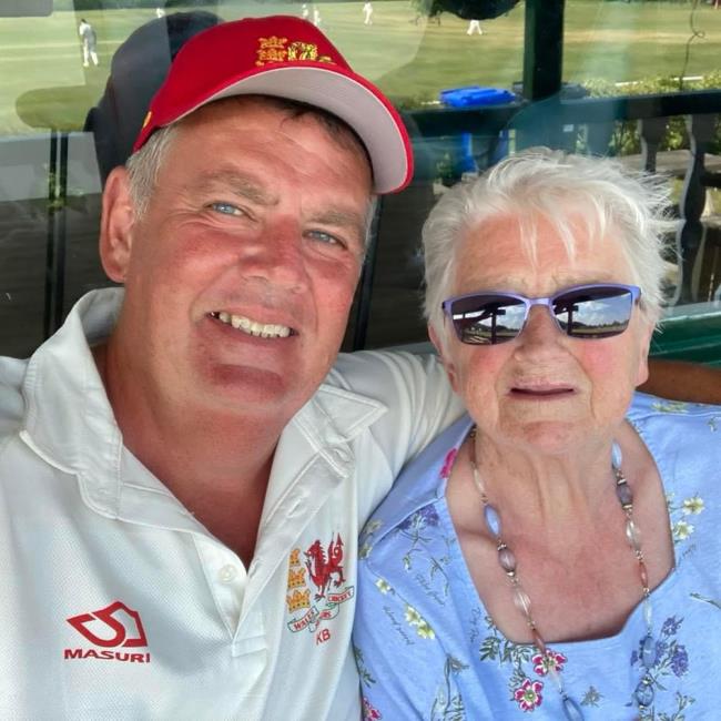 Kevin Bowen and mother