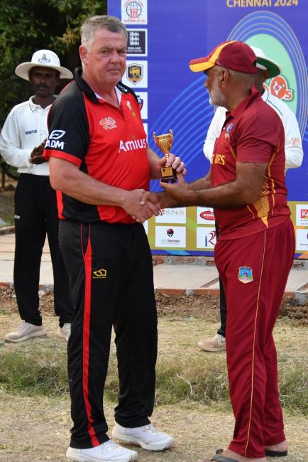 Kevin Bowen - handed a trophy