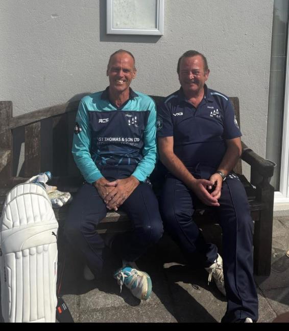 Keith James and Andrew Thomas look prepared for action