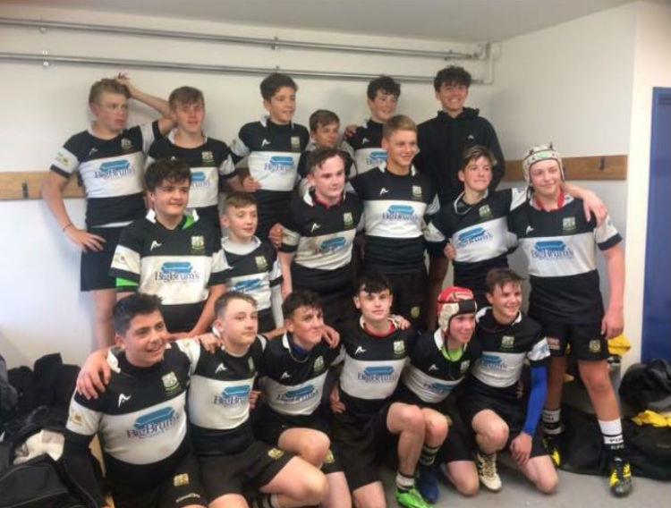 Kieran Smith with rugby team