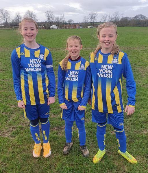 Kilgetty Girls U12s - Bethany Rose, Abigail Walsh, Seren Rose