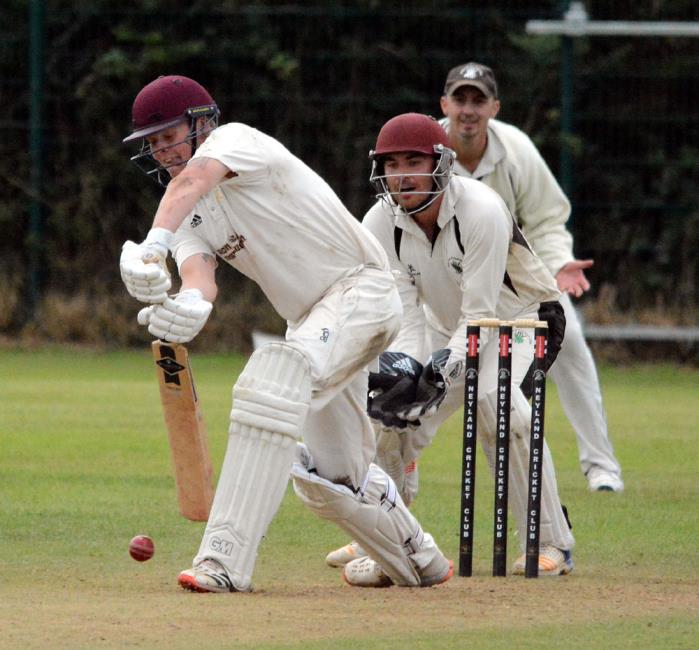 Kurtis Marsh - top scored again for Lawrenny. Pic by Gordon Thomas
