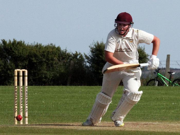 Kurtis Marsh sets off for a quick  single