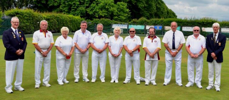 Players and officials pictured prior to the start of the finals. 