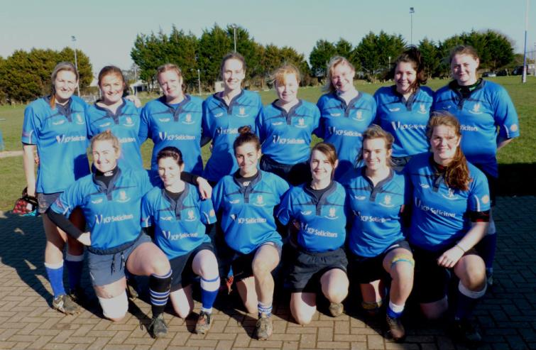 The winning Haverfordwest Ladies team