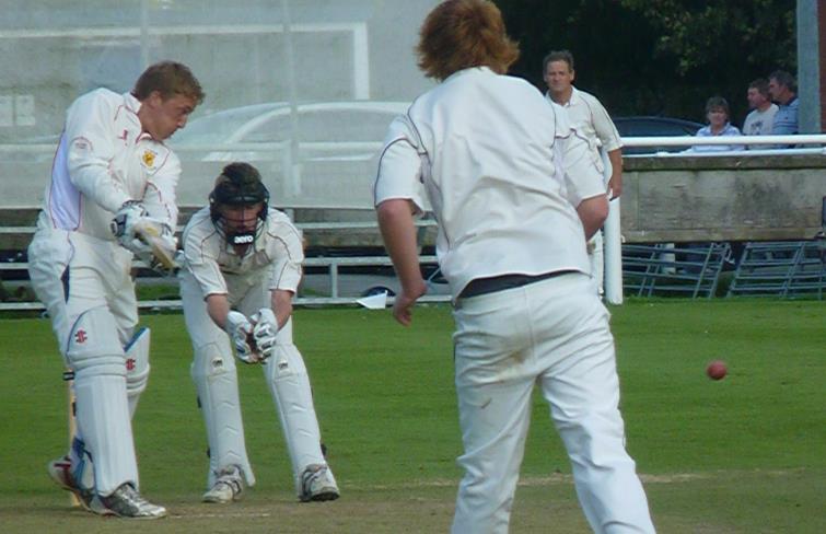 Haydn Shapcott clips a shot to the boundary