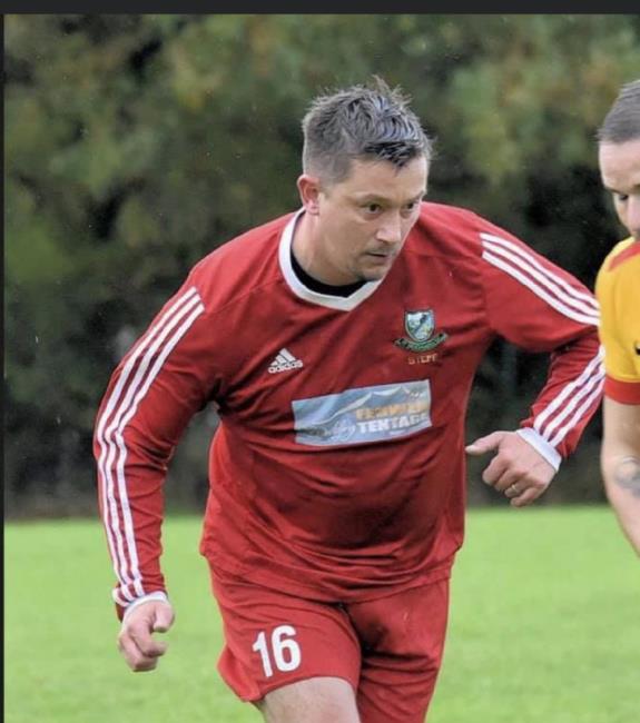 Johnny James scored his first goal for Hakin Over 40s