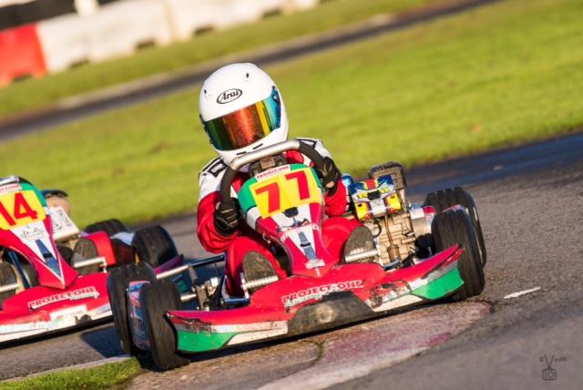 Harri takes a sharp corner
